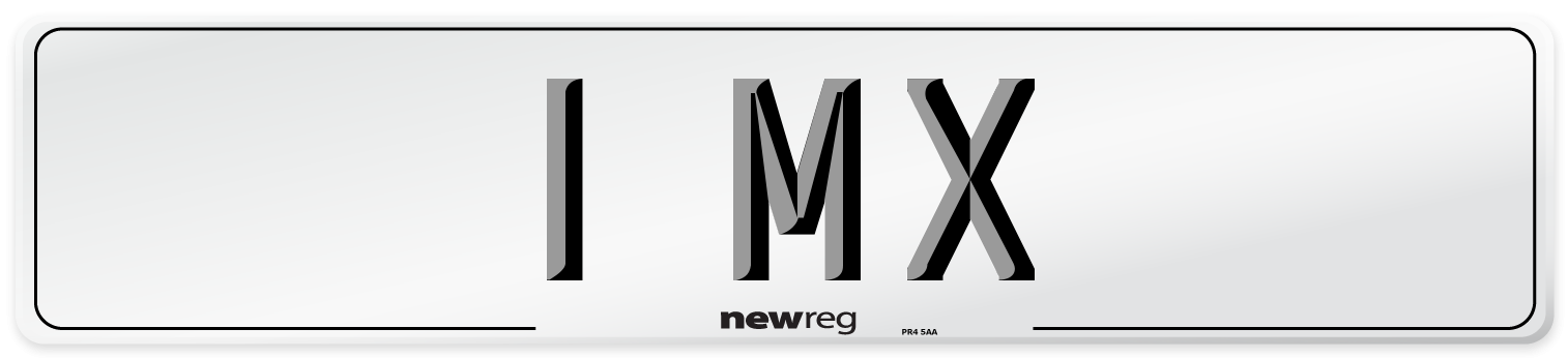 1 MX Number Plate from New Reg